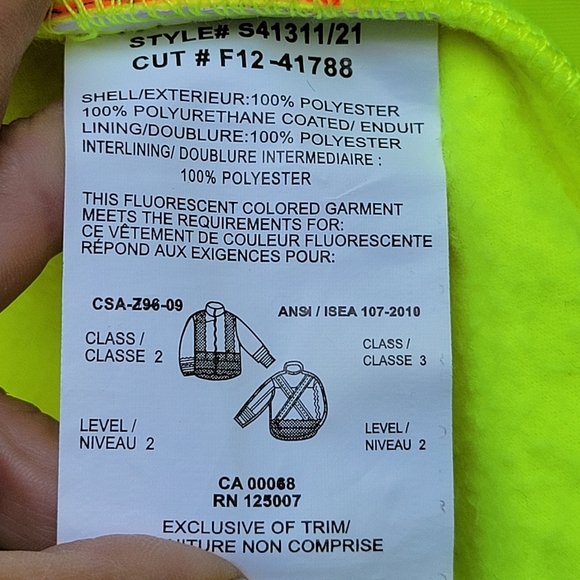 Work King by Tough Duck S413 Class 3 HiVis 3-in-1 Bomber Jacket Large - Picture 14 of 15